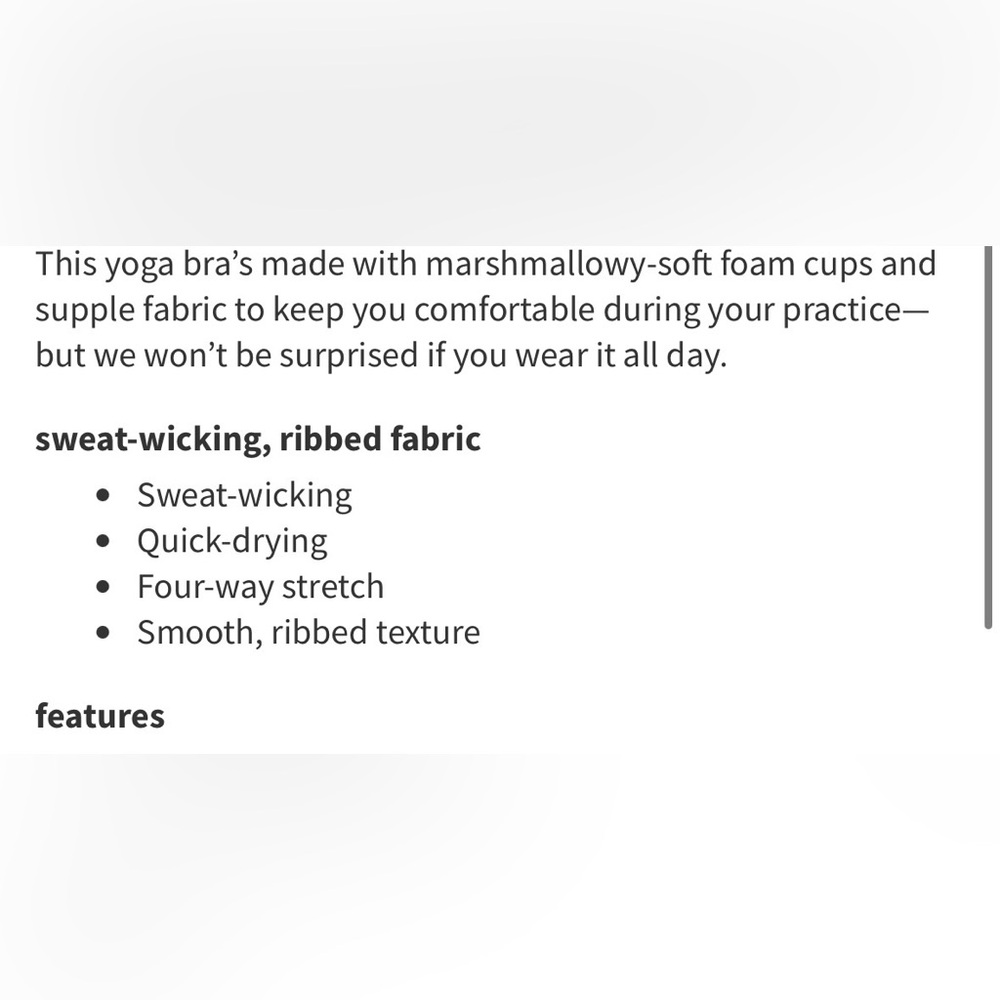 Lululemon Like a Cloud Strappy Longline Ribbed Bra *Light Support Purple Ash 8 - Picture 6 of 11